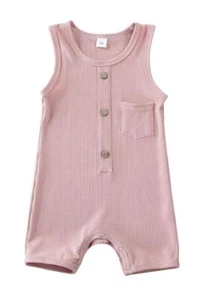 romper for baby, pink color, for girls, size 12-18 - Picture 1 of 7