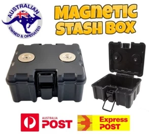 MAGNET STASH MAGNETIC SAFE BOX CAR CARAVAN KEY GPS STORAGE COMPARTMENT HIDDEN - Bild 1 von 8