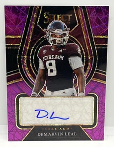 DeMarvin Leal 2022 Panini Select Draft Picks Purple Laser Prizm Youth Explosion - Bild 1 von 2