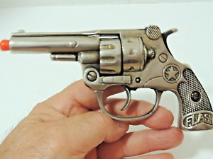 Vintage Cast Iron Hubley Toy Cap Gun Pistol "Flash"