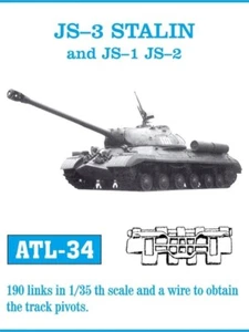 Friulmodel - Pistas de tanque de metal para J3 Stalin JS1 JS2 1/35th - ALT34 - Imagen 1 de 1