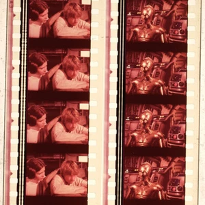 Original Star Wars 1977 Film Cell 35mm - A new Hope - Luke Skywalker & Leia #1 - Picture 1 of 1