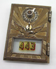 Vintage USPS Post Office Mail Box Brass Door with Flying Eagle and Glass Window