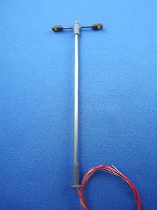 LED 2-flammige Straßenlampe / Bahnhofsleuchte (fmb260356) Spur N + TT warmweiß - Bild 1 von 1