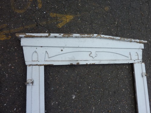 c1880 WINDOW pediment VICTORIAN gingerbread header & surround molding ...