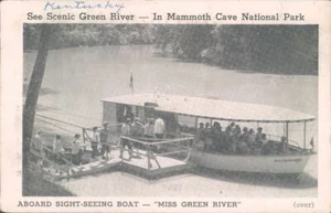 1960er Kentucky Green River Mammuthöhle Nationalpark Touren auf Miss Green River - Bild 1 von 2