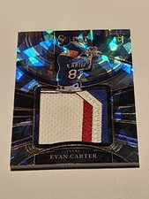 2023 Panini Select Baseball Evan Carter CRACKED ICE /23 JUMBO SWATCH Relic RC