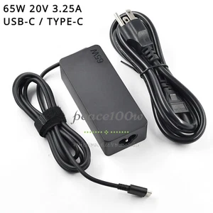 65W Type-C Charger Adapter for Lenovo ADLX65YLC3A SA10M13945 01FR024 PA-1650-46 - Picture 1 of 7