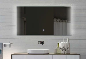 LED Badezimmerspiegel Kalt & Warmlicht spiegel Wandspiegel mit Touch 120 x 62 - Bild 1 von 4