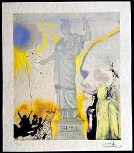 Salvador Dalì Lithograph C.O.A. Original Signed Numbered Dali, Joan Mirò - Picture 1 of 11