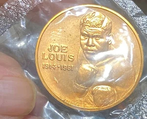 Joe Louis Hwt Campeón de Boxeo 1982 EE. UU. Como Nueva Medalla de Bronce del Congreso ~ Sellada ~ Sin usar ~ - Imagen 1 de 2