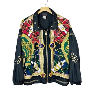 Chaqueta vintage Mureli para mujer mediana de poliéster de gran tamaño bordada real - Imagen 1 de 15