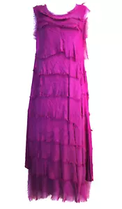 Damen Lagenlook 100% Seide (Ruffles) 95% Viskose (Basis) Kleider Onesize: Normal - Bild 1 von 104