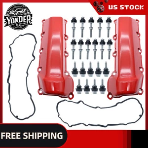 2X Aluminum Valve Cover for Dodge 04-10 Ram DAKOTA 05-10 Grand Cherokee 3.7L - Picture 1 of 15