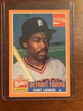 1985 Topps Wendy's/Coca-Cola Detroit Tigers Chet Lemon #14