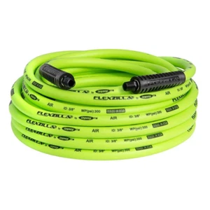 Flexzilla Flexible Polymer 3/8" Air Hose, 50 ft., 1/4" MNPT Fittings, Heavy Duty - Picture 1 of 8