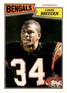 1987 Topps Football Louis Breeden #197