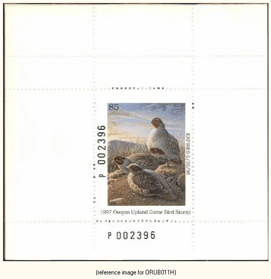 D2K Oregon Upland Bird 1997-8 $5 Hunter - Image 1 of 1