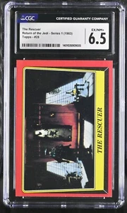 The Rescuer #28 CGC 6.5 Topps 1983 Return of the Jedi Series 1 Card Boushh Solo - Picture 1 of 2