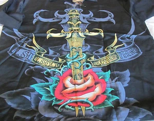 DRAGONFLY SHIRT N.SIXX CLOTHING Dagger NSPG16 NWT LARGE Rare Collectible  - Picture 1 of 3