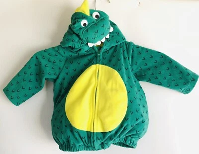 Carter's Verde Dinosaurio Halloween Disfraz Bebé 6-9 Meses Dragón Chaqueta Top Foto 1 de 4