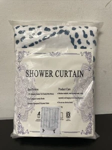 Coastal Waterproof Fabric Shower Curtain Starfish with 12 Hooks, 72x72'' OCEAN - Picture 1 of 3