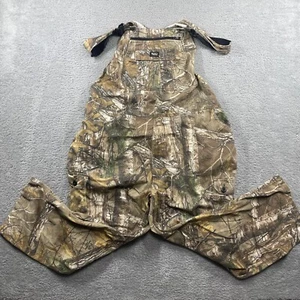 Walls Bib Overalls 3XL (50-52) Cargo Realtree Camo 28" Inseam Hunting Outdoor - Picture 1 of 12