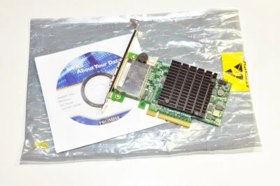 Promise Technologies SuperTrak TX8658 8 port SAS RAID Controller PCIe x8 Card - Image 1 of 4
