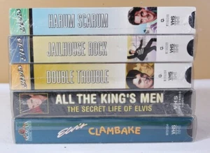 Elvis Presley VHS Lot of 5, Collector's Condition in Sleeves, Movies - Picture 1 of 3