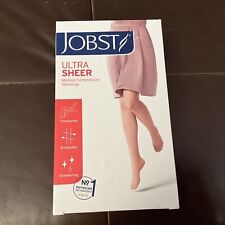 JOBST UltraSheer Waist High 15-20 mmHg Compression Stockings Pantyhose,Black Sz