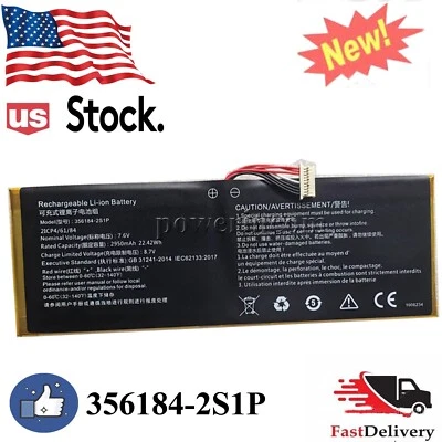 New 7.6V 2950mAh 356184-2S1P battery For OTHER For CHUWI Hi10-Go, Hi10-Go n5100 - Image 1 of 2