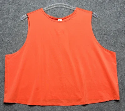 Fabletics Tank Top Womens 2X Orange Teagan Mesh Flowy Yoga Run Comfy Athleisure - Image 1 of 4
