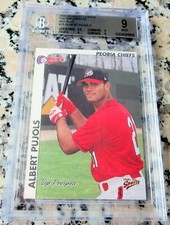 ALBERT PUJOLS 2000 Multi-Ad Rookie Card RC BGS 9 9.5🔥703 HRs 2xWS Champs HOF🔥$