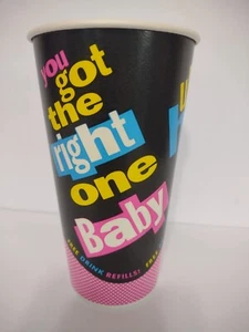 Vtg 1990s TACO BELL You Got The Right One Baby Ray Charles Pepsi Paper Cup 32 oz - Picture 1 of 9