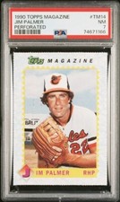 1990 Topps Magazine Perforated #TM14 JIM PALMER Baltimore Orioles PSA 7