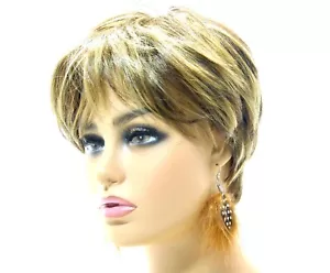 Handcrafted Genuine Real Feathered Earrings. Brown w/White & Black accents. - Picture 1 of 6