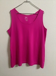 JMS , Pink Stretchy Athletic Tank, Plus Size 2X - Picture 1 of 3