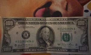 $100, One Hundred Dollar Bill 1981 H 01260404 A - Picture 1 of 2