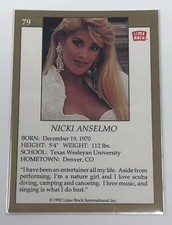 1992 Lime Rock Pro Cheerleaders Nicki Anselmo #79