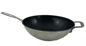 CALPHALON Contemporary Nonstick 12-Inch Flat WOK Pan with Helper Handle 155 - Picture 1 of 11
