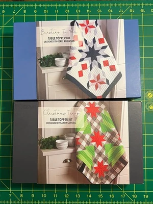  LOTE DE DOS Kits de Edredón de Mesa Riley Blake 36"x36" Navidad 4 de Julio Foto 1 de 4