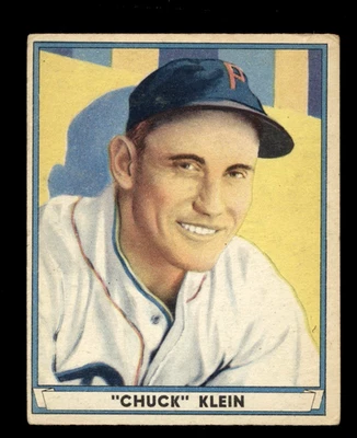 1941 Play Ball #60 Chuck Klein Phillies en muy buen estado-excelente Foto 1 de 2