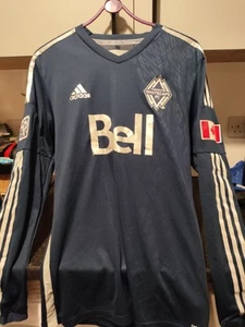 Adidas Vancouver Whitecaps Away Langarm Trikot 2013-2014 Blau MLS M Medium - Bild 1 von 24