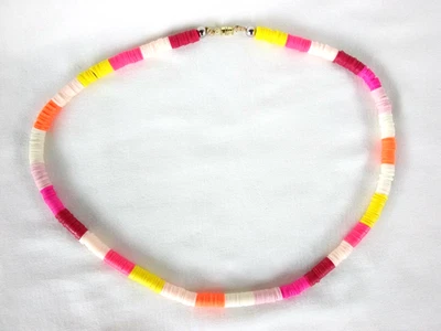 Collar Unisex 20" Otoño Heishi Étnico Tribal Surfer Cuentas Vendedor EE. UU. Regalo Foto 1 de 4