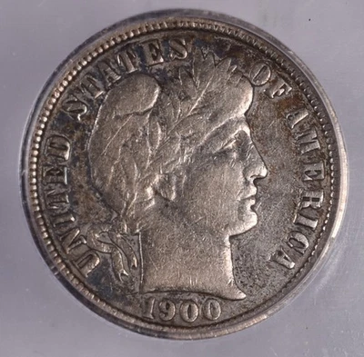 Moneda de diez centavos de plata de barbero 1900-O - ICG VF25 detalles  Foto 1 de 3