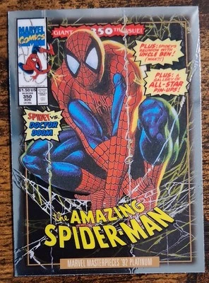 2024 Upper Deck Marvel Masterpieces '92 Variant Cover Spider-Man #87-V - Image 1 of 2