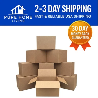 Medium Moving Boxes - 10-Pack 18" x 14" x 12" Eco-Friendly Cardboard Solutions - Image 1 of 4