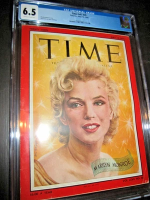 Time Magazine May 14 1956 Marilyn Monroe CGC 6.5 NEWSSTAND no label Bus Stop - Image 1 of 4