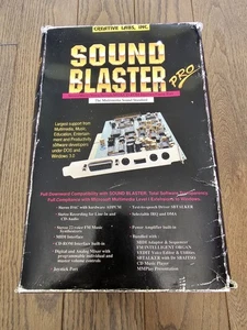 Creative Sound Blaster Pro 2 CT1600, ISA card for IBM PCs, with Box & Midi cable - Afbeelding 1 van 12