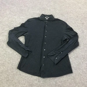 Suitsupply Shirt Mens 14.5-15 Extra Slim Charcoal Egyptian Cotton Thomas Mason - Picture 1 of 15